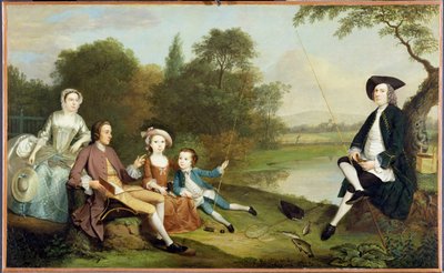 Portrait of a Family, Traditionally Known as the Swaine Family of Fencroft, Cambridgeshire by Arthur Devis